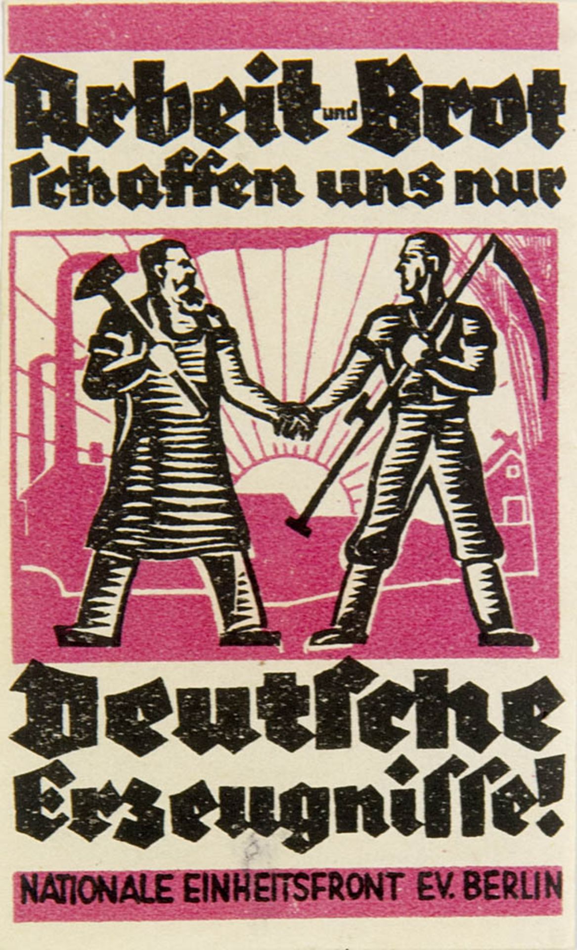 Nationalsozialismus - - Sammlung von 21 Propaganda-Vignetten. Versch. Formate von ca. 3 x 3 bis 7