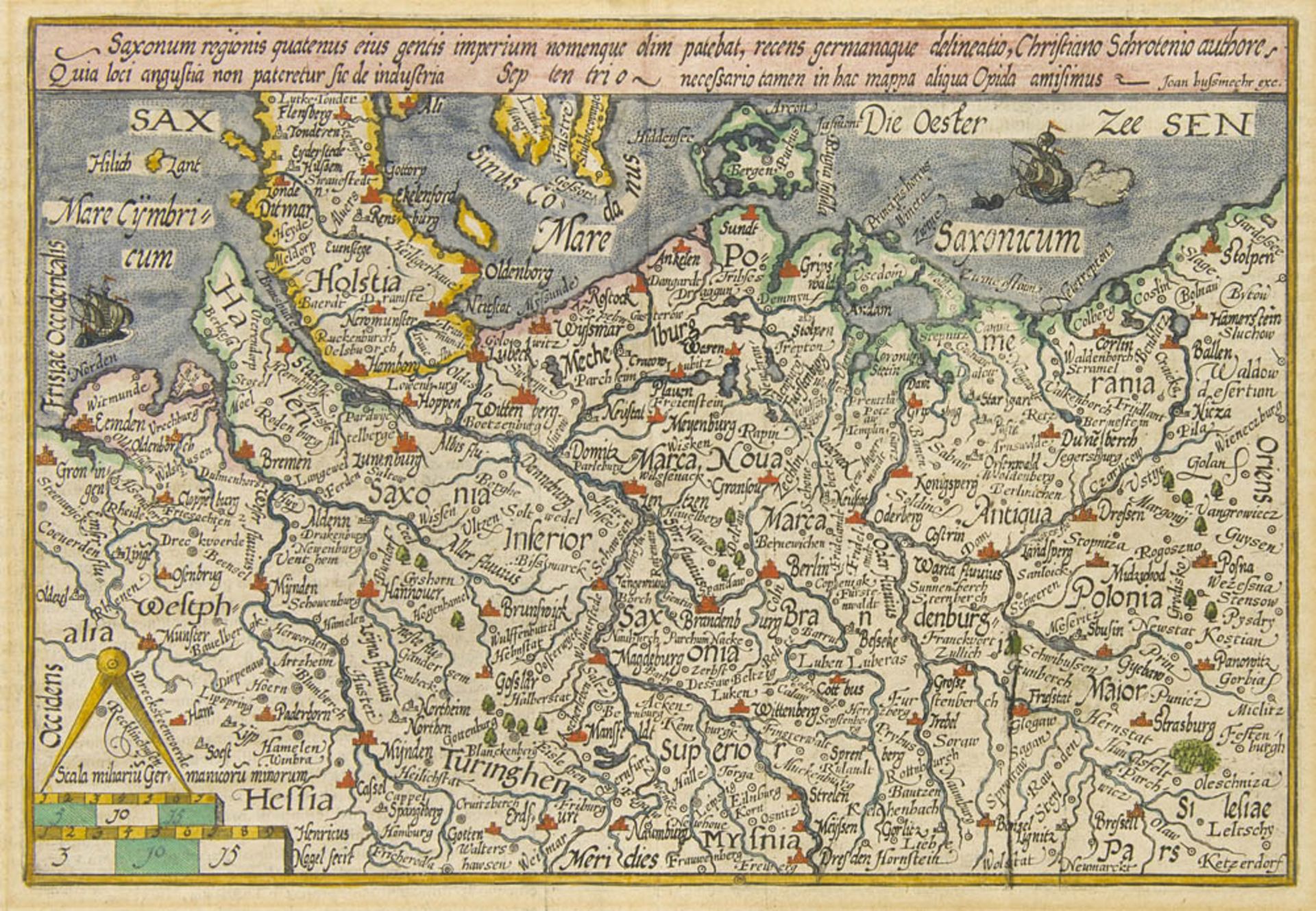 Norddeutschland - - Saxonum regionis quatenus eius gentis imperium nomenque ... Grenz- u.