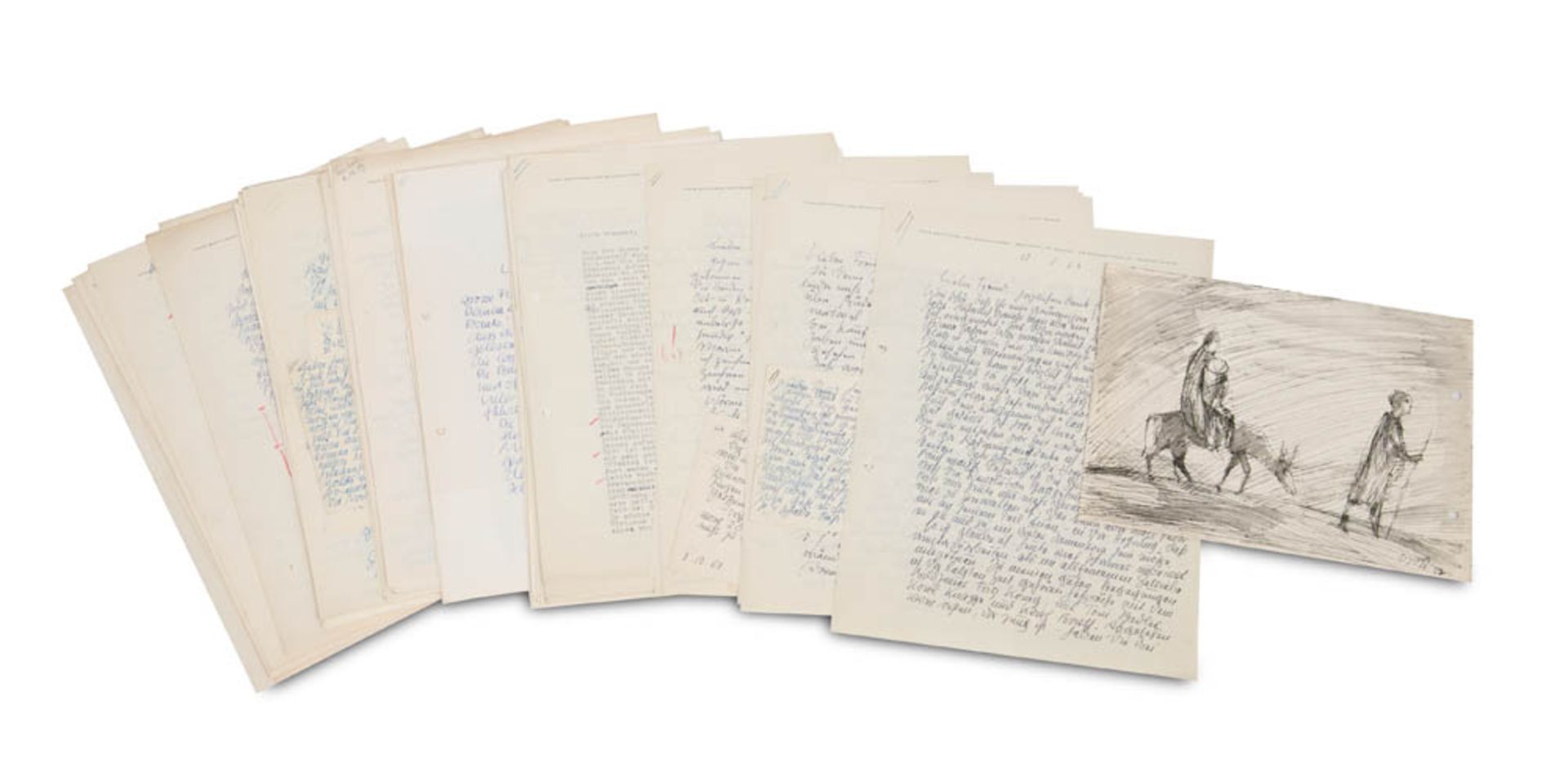 Stockhausen, Hans Gottfried von. Sammlung von über 50 vorwiegend eigenhändigen Briefen und