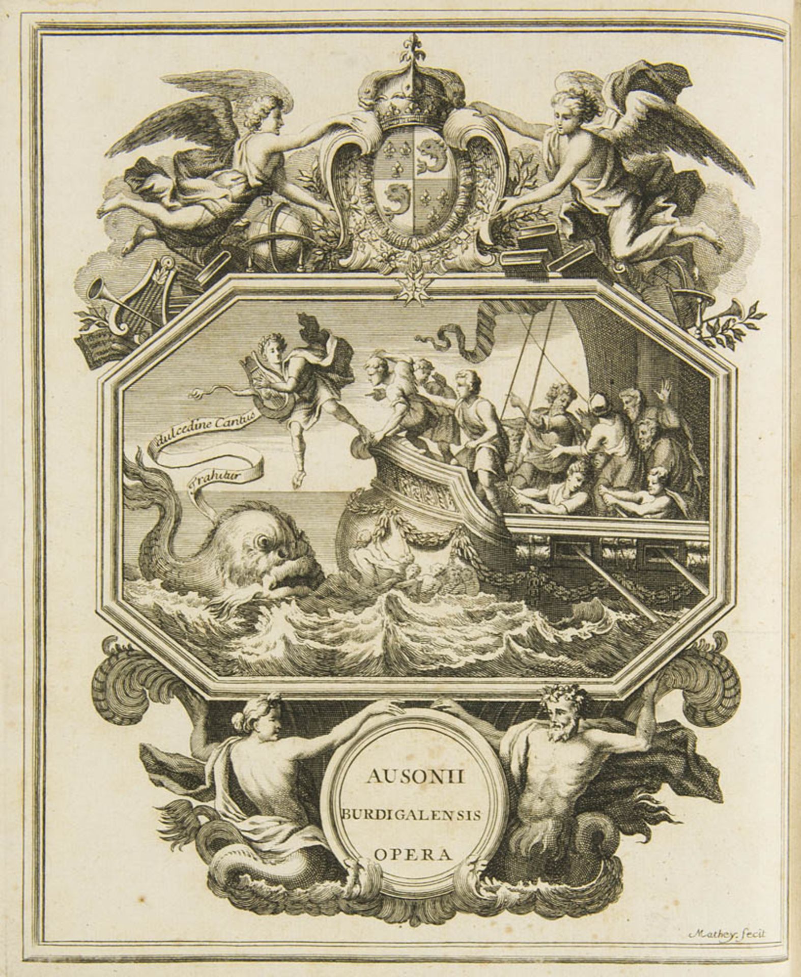 Ausonius. Opera. Interpretaione et notis illustravit Julianus Floridus ... in usum ... Delphini. 2