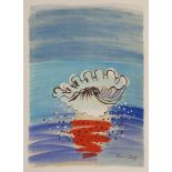 Dufy, Raoul (1877 Le Havre - 1953 Forcalquier)Le Coquillage. 1956. Farblithographie auf