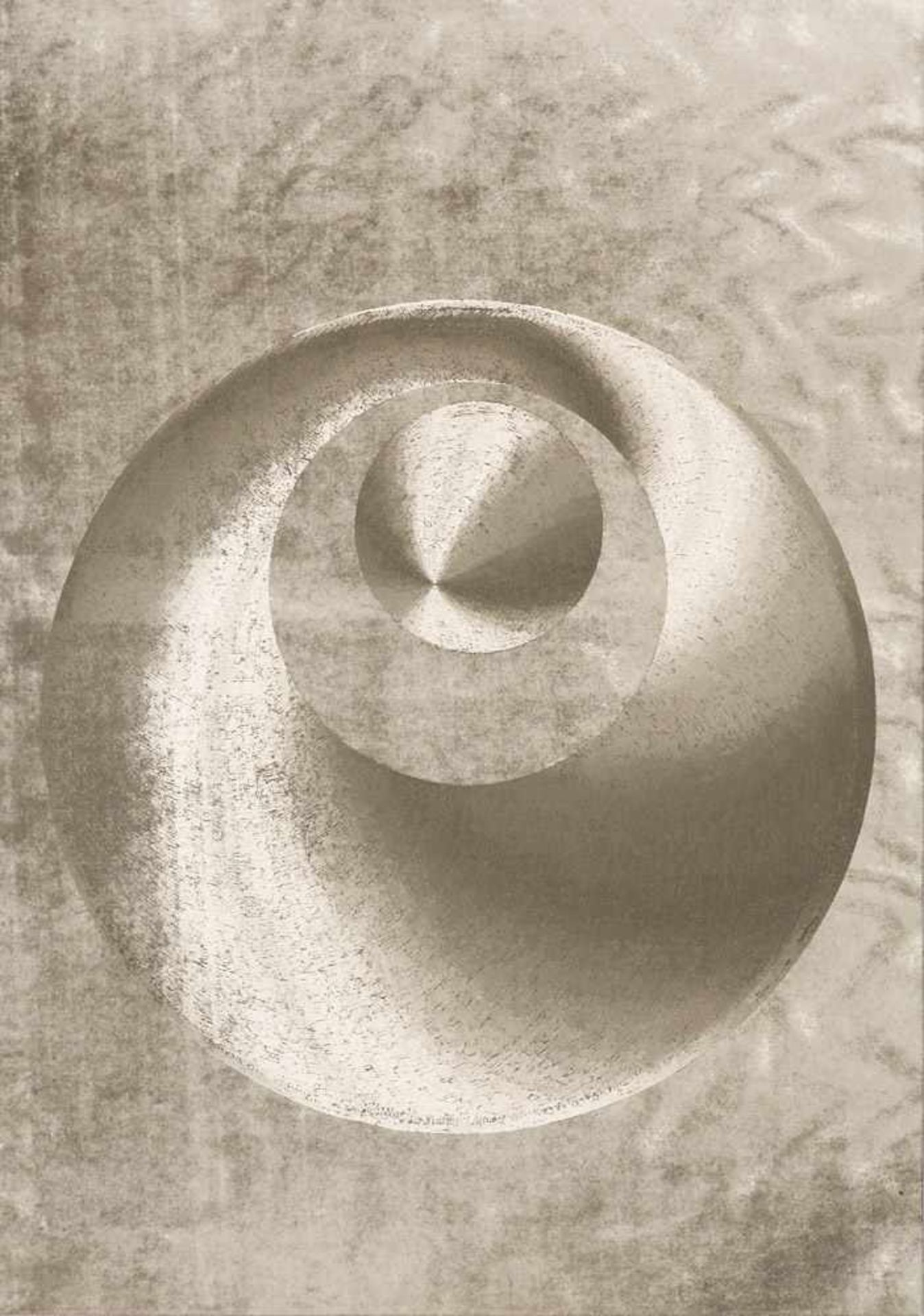 Geometrische Abstraktion Dupré, Patrick (1945 Paris)Cercles. Metallstich auf Karton. 58 x 41 cm (58