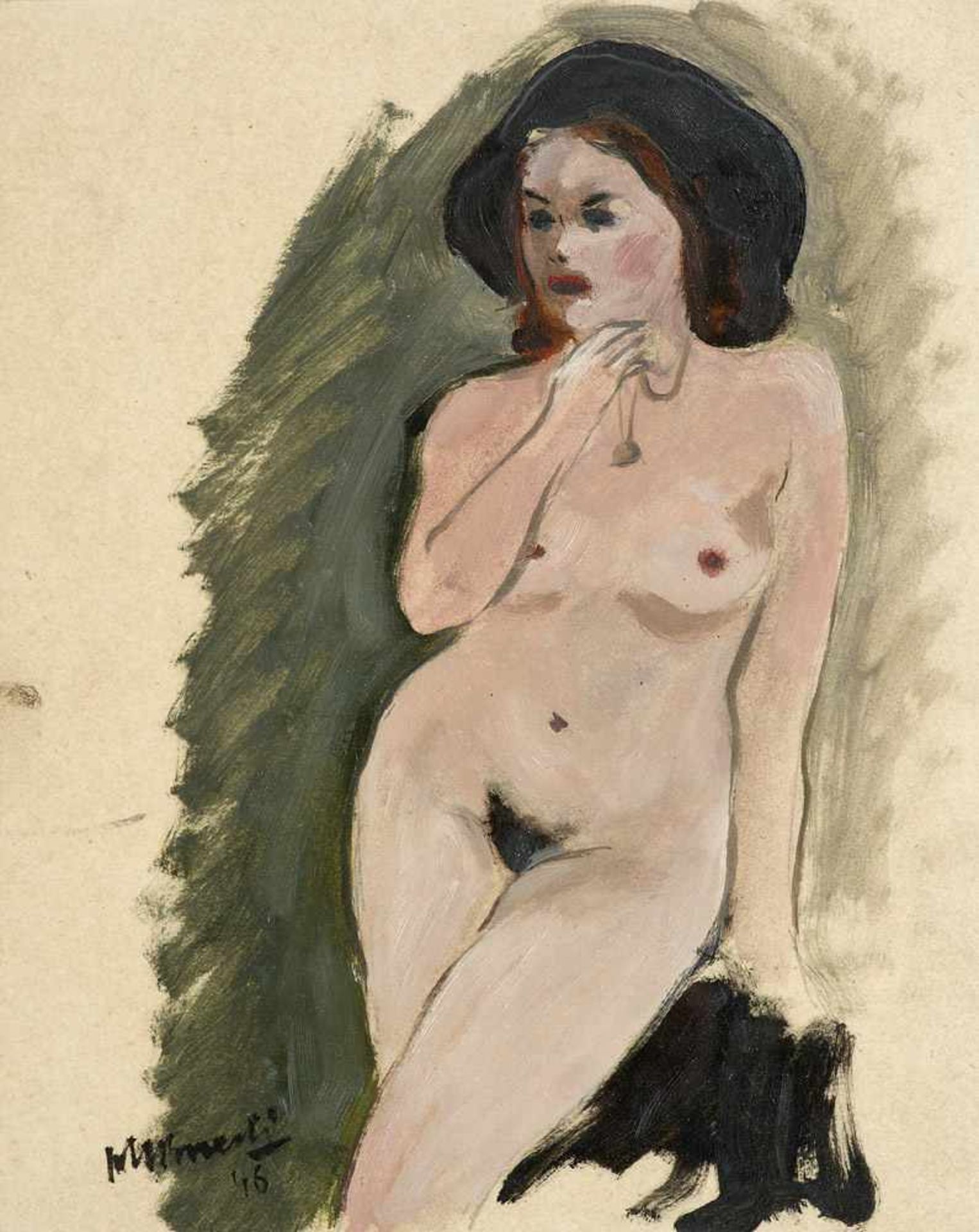 Brzeski, Janusz Maria. (1907 Warschau - 1957 Krakau). o.T. 1946. Gouache über Graphit auf Papier.