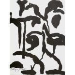 Abstrakter Expressionismus Guston, Phillipo.T. 2 Lithographien. I. 30,4 x 22,6 cm II. 30,4 x 22,6