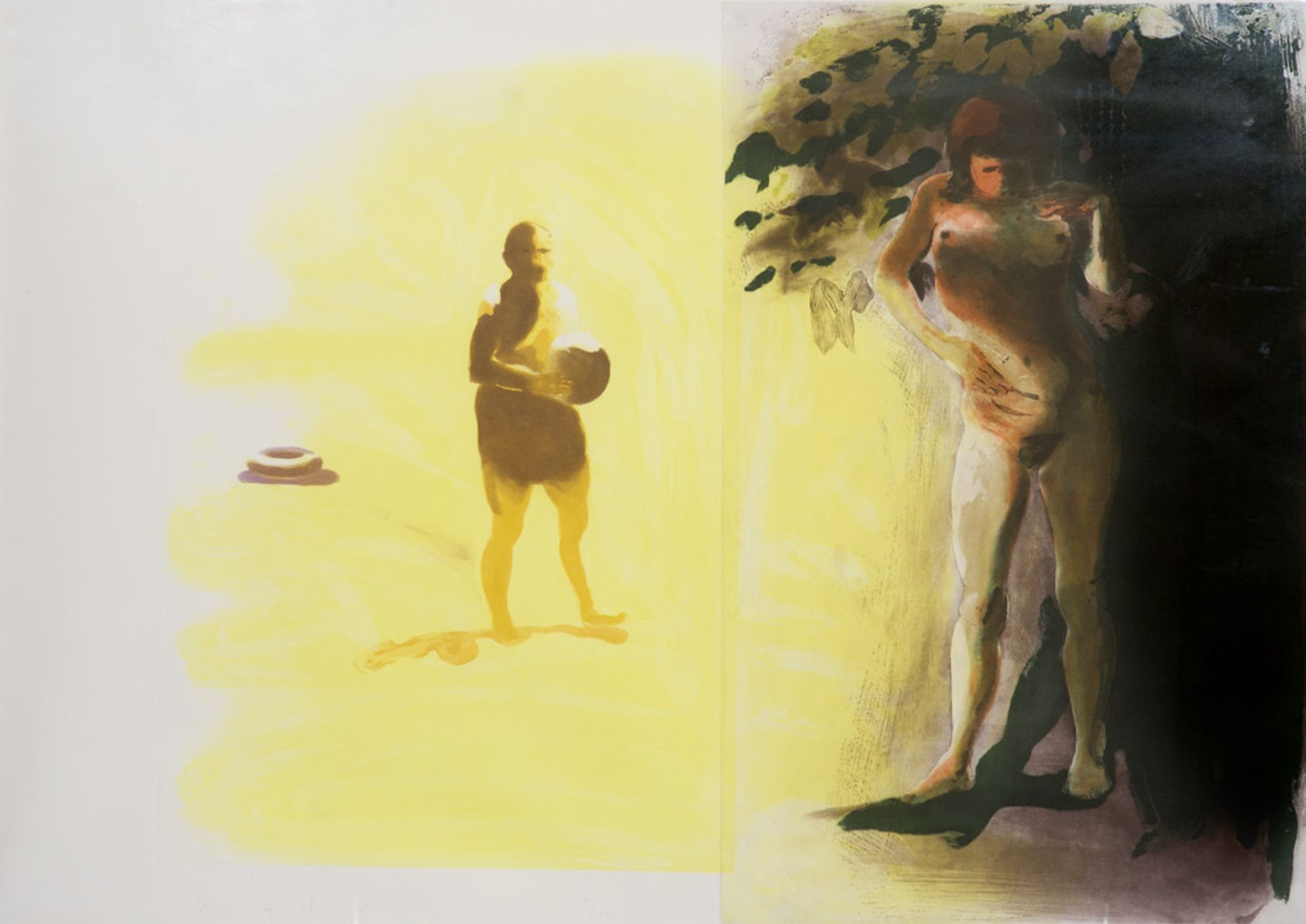 Fischl, Eric. (1948 New York). Inner Tube. 1989. Farbaquatintaradierung aus 2 Platten