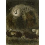 Chagall, Marc (1887 Witebsk - 1985 St. Paul-de-Vence)Ruth zu Füßen des Boas/Das Gesicht Israels. 2