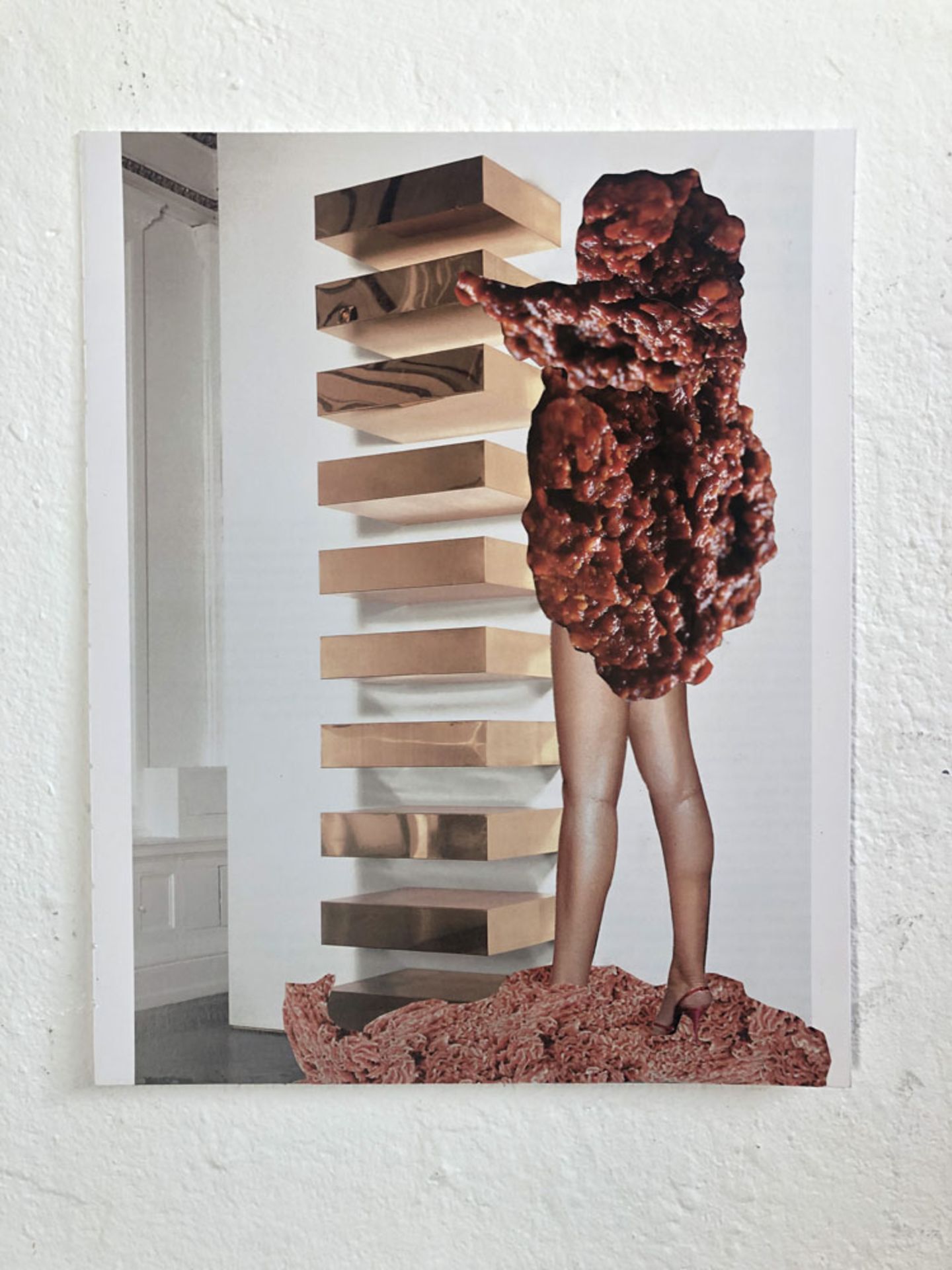 245 - - Manfred Peckl. Meat Judd. 2014. Collage. 32 x 25 cm.