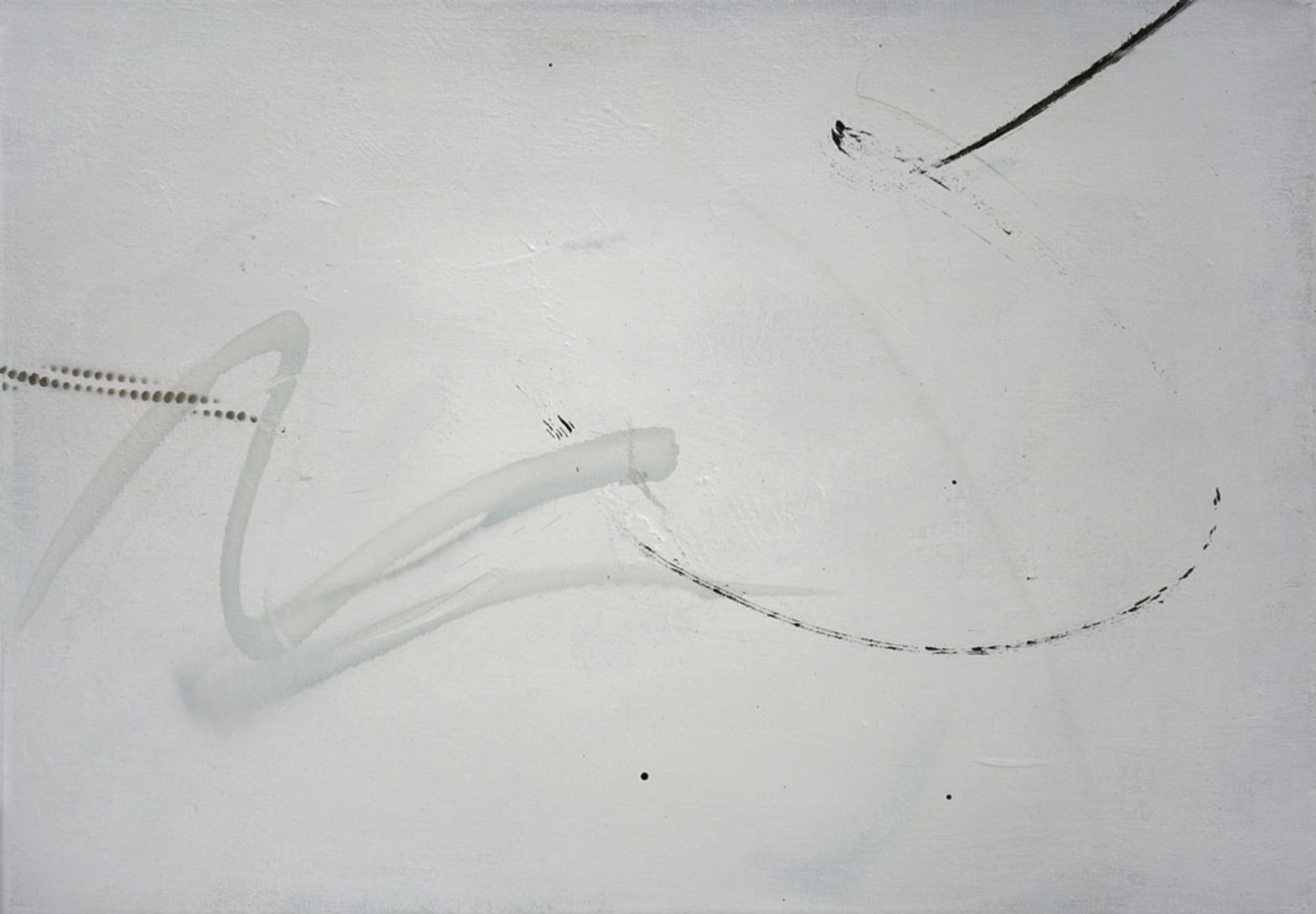 114 - - Michaela Zimmer. 180906. 2018. Acryl, Tusche auf Leinwand. 50 x 70 cm. Keilrah
