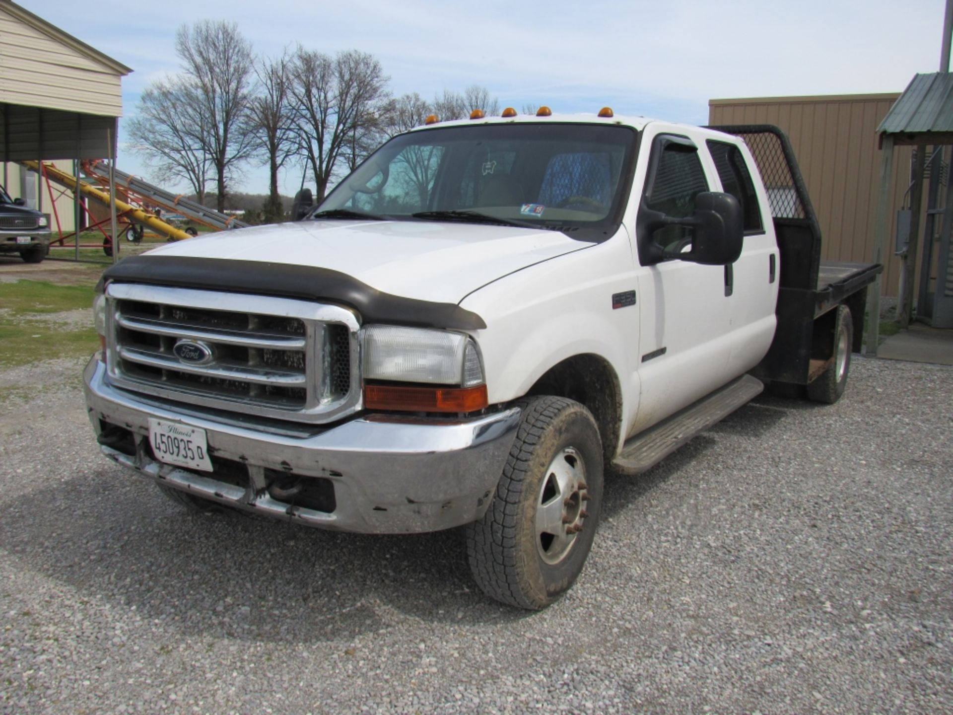 2001 Ford F350 Lariat Flatbed 4wd 7.3 L Powerstroke Diesel Engine