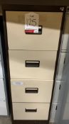 Metal 4 Drawer Filing Cabinet | 133cm x 47cm x 63cm | NO KEY