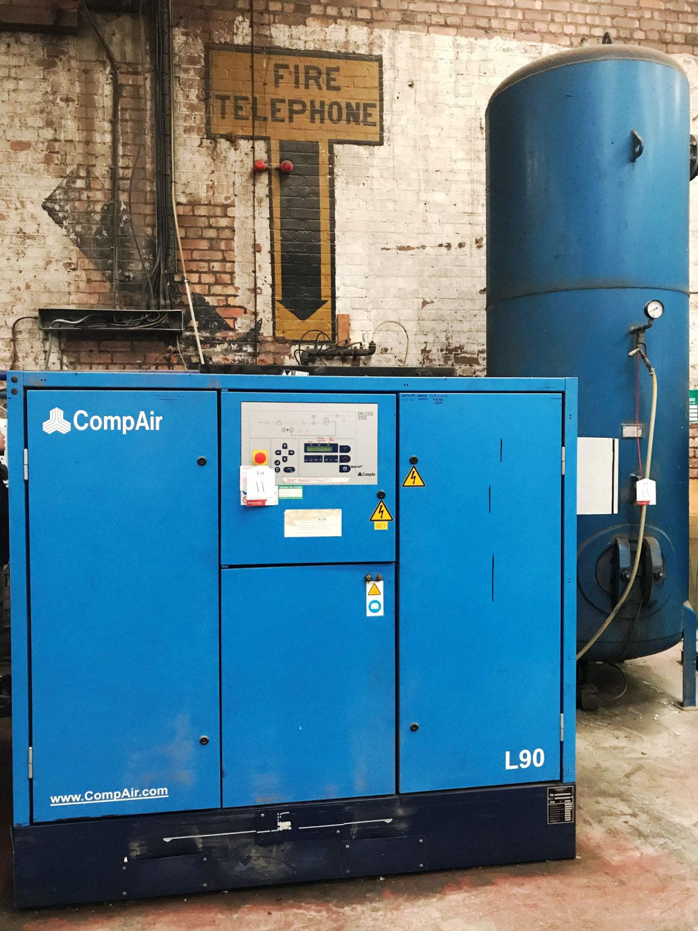 CompAir L90-10A Compressor w/ Abbott & Co Receiving Tank | YOM: 2004