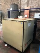 Ingersoll Rand UP5-30-75 Rotary Screw Compressor w/ Hoval Receiving Tank | YOM: 2004