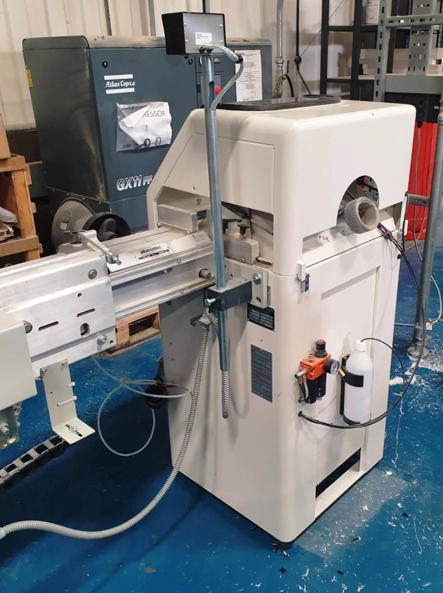 Kombimatec MGS 460 Upstroke Mitre Saw w/ Elumatec MMS200 L/Stop | YOM: 2018 - LOCATED IN MANCHESTER - Image 5 of 10