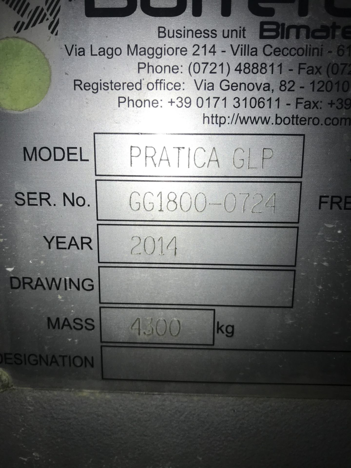 Bottero Pratica GLP 3 Axis CNC Machining Centre | YOM: 2014 - Image 9 of 9