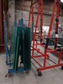 2 x Various Mobile Glass Trolleys