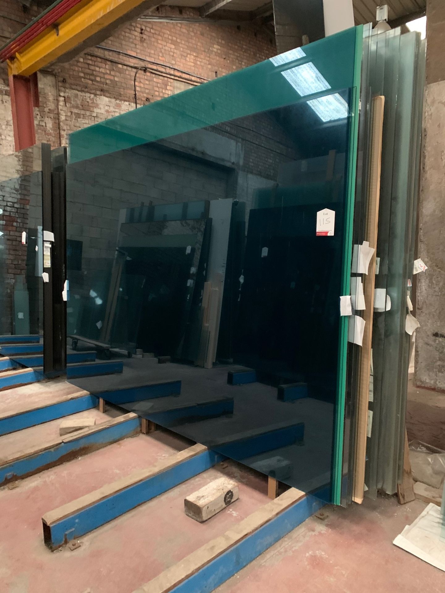 Quantity of Large Glass Sheets - Cover 9 Stillages