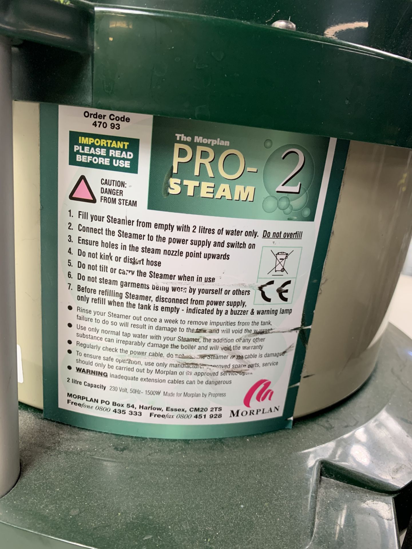 Morplan Pro Steam 2 professional garment steamer - RRP £400 - Image 4 of 5