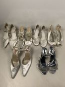 6 x Pairs of wedding shoes