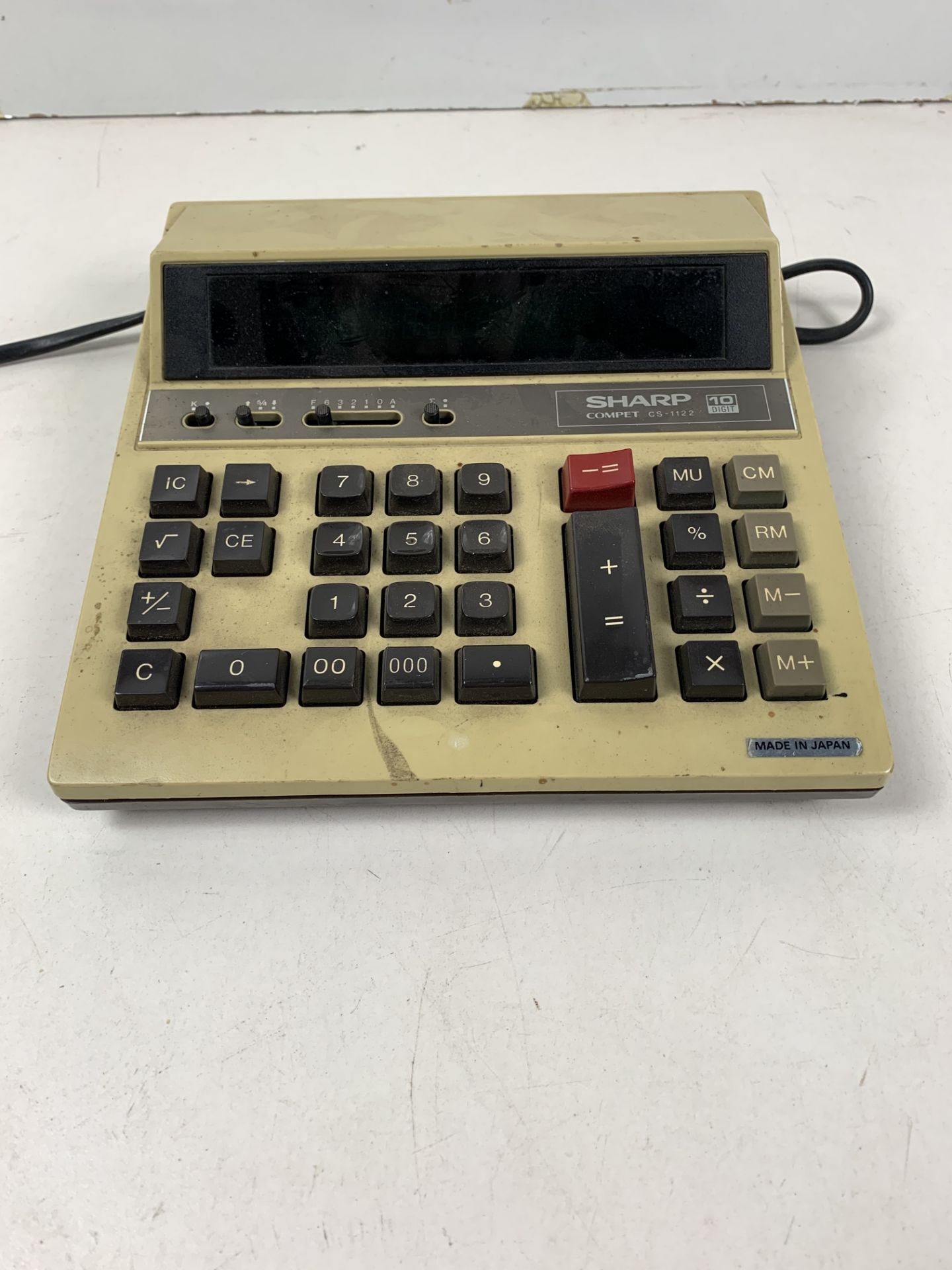 Vintage Retro c.1983 Sharp Compet 'Space Age' Desktop Calculator - Image 2 of 3