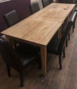 9 x Wooden Dining Tables