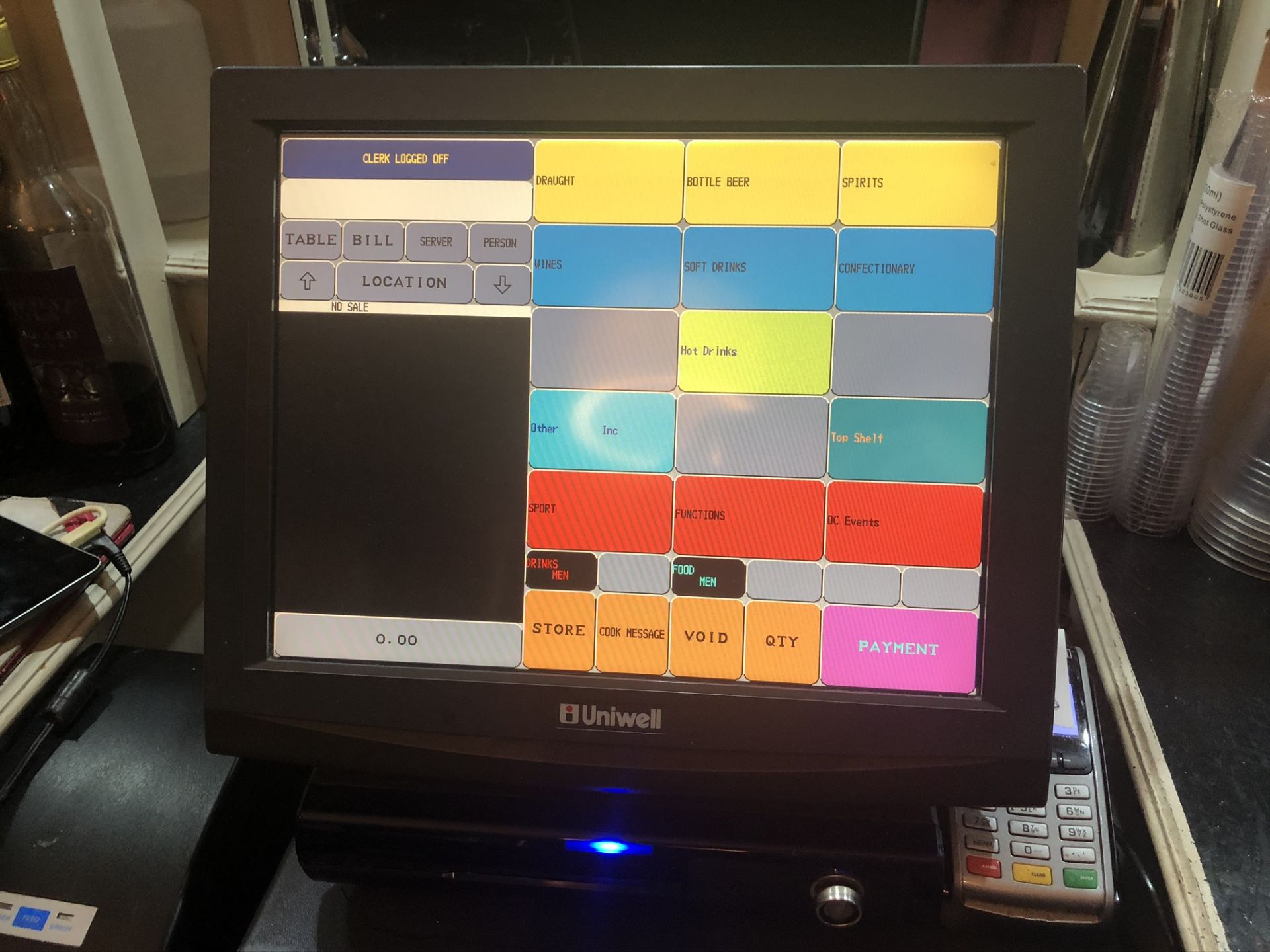 Uniwell EPOS System w/ Cash Drawer & Receipt Printer - Image 3 of 4