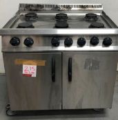 MOORWOOD VULCAN COMMERCIAL 6 BURNER GAS COOKER OVEN