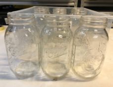 9 x Bau Glass Mason Jars
