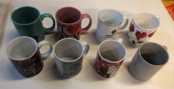 8 x Various Coffee/Tea Mugs