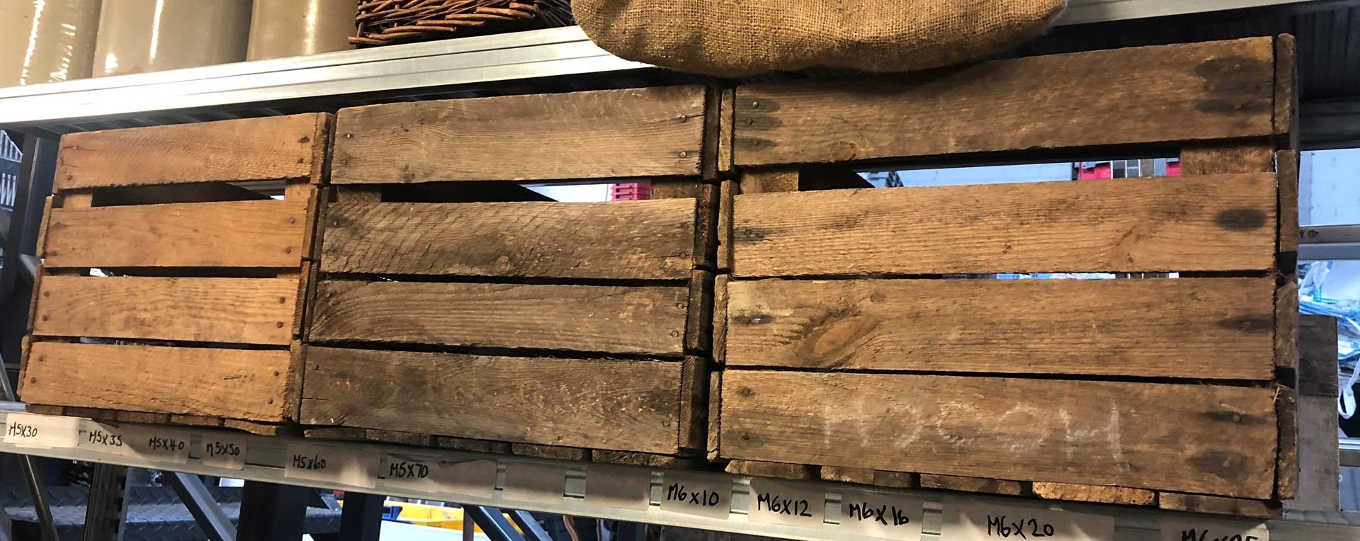 3 x Wooden Wine Crates