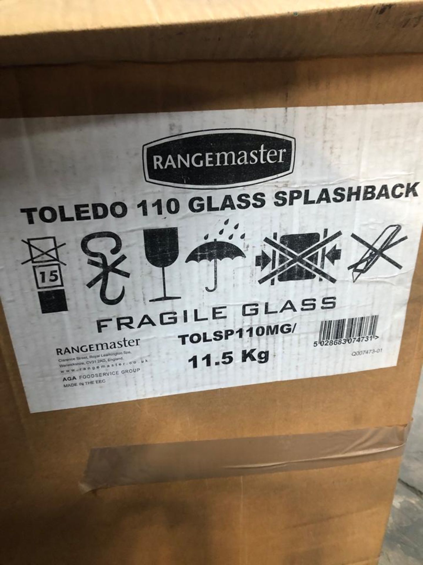Rangemaster Toledo 110 Glass Splashback - Image 3 of 3