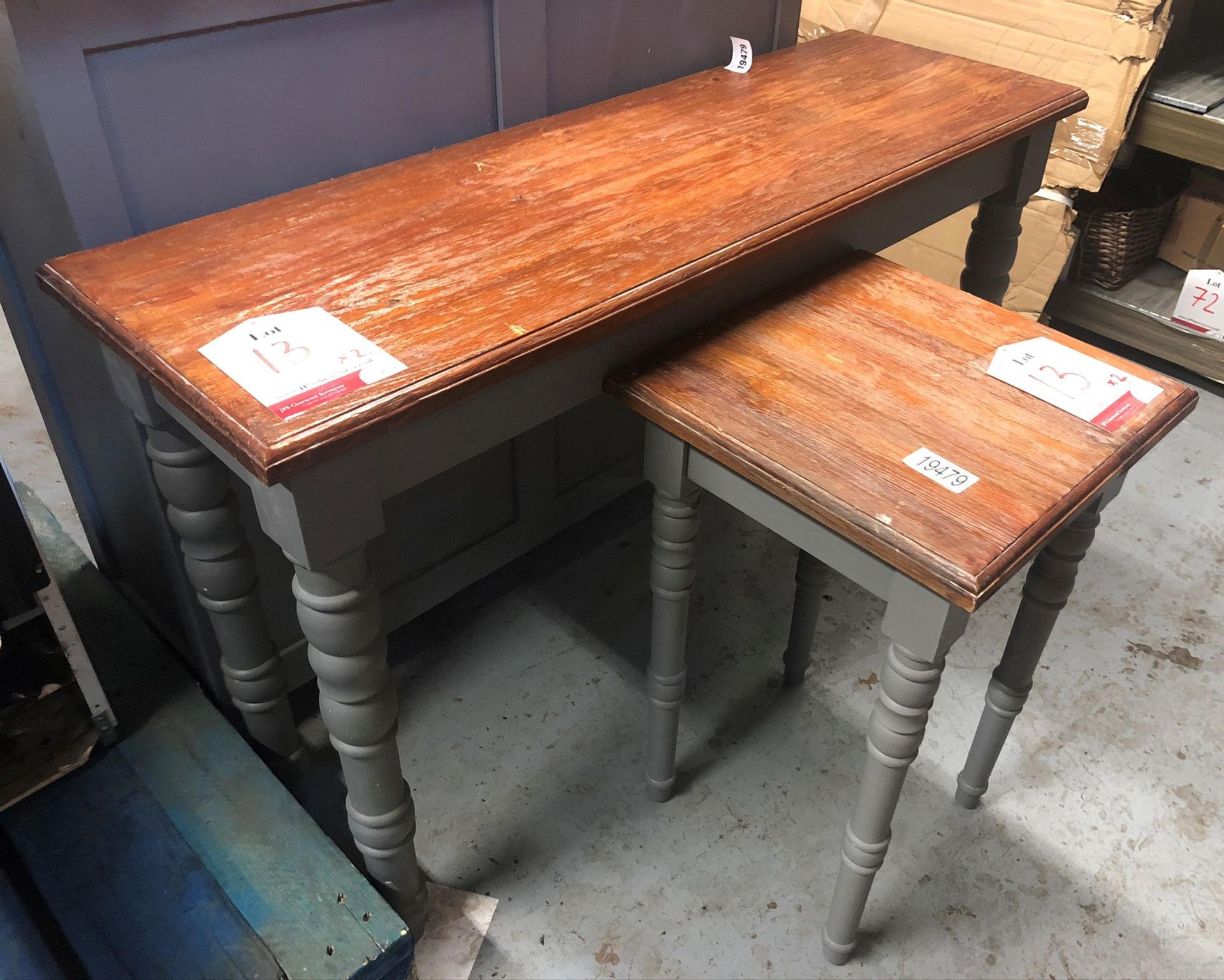 2 x Wooden Tables - Image 2 of 4