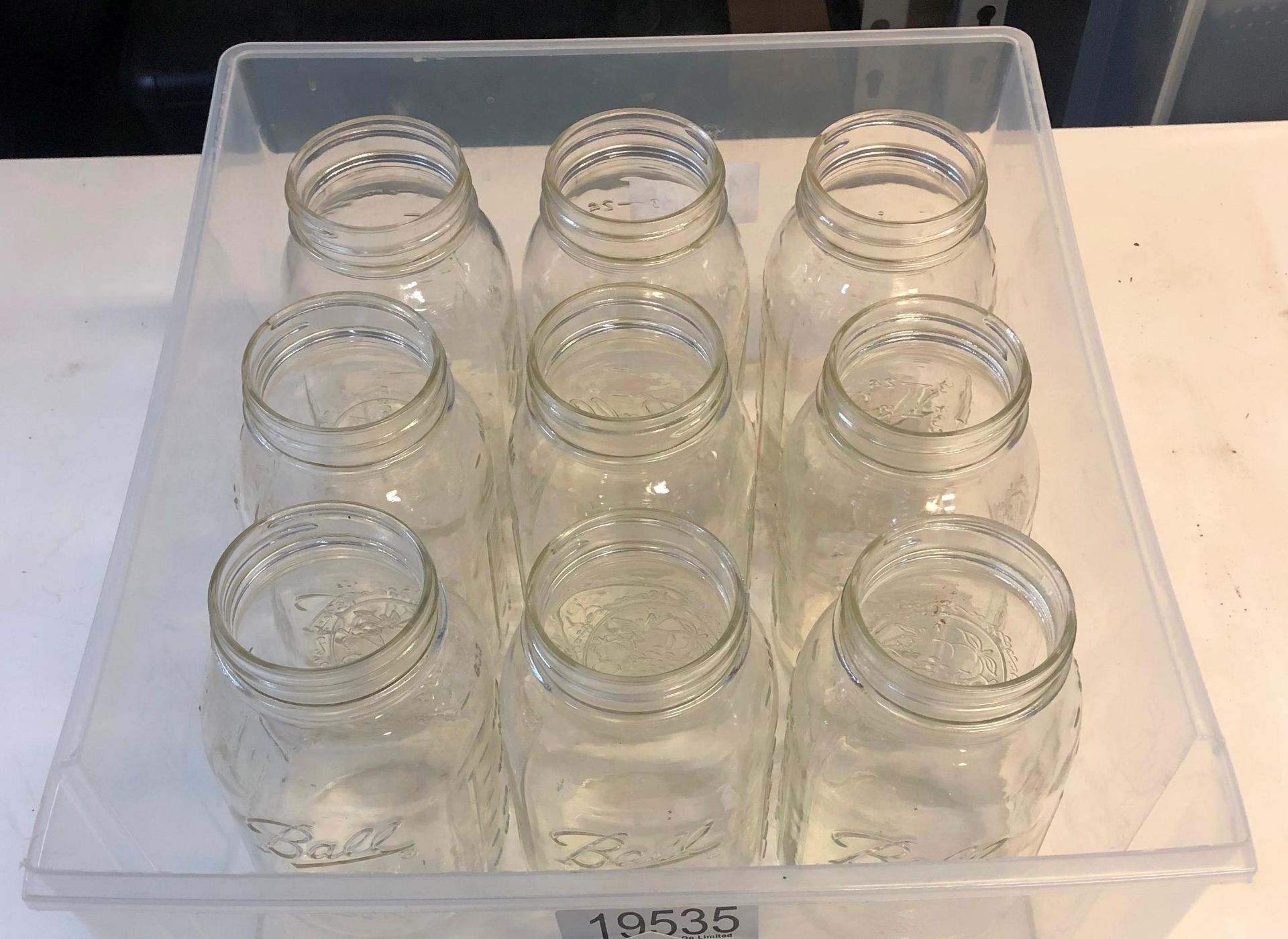 9 x Bau Glass Mason Jars - Image 2 of 3