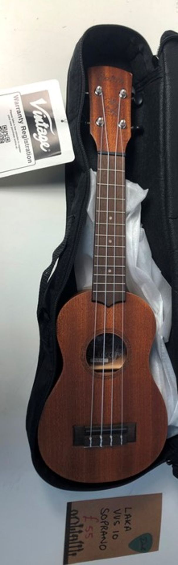 Laka VUS10 Soprano Ukulele with Bag - Natural