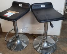 2 x Steel Bar Stools