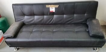 Faux Leather Sofa Bed