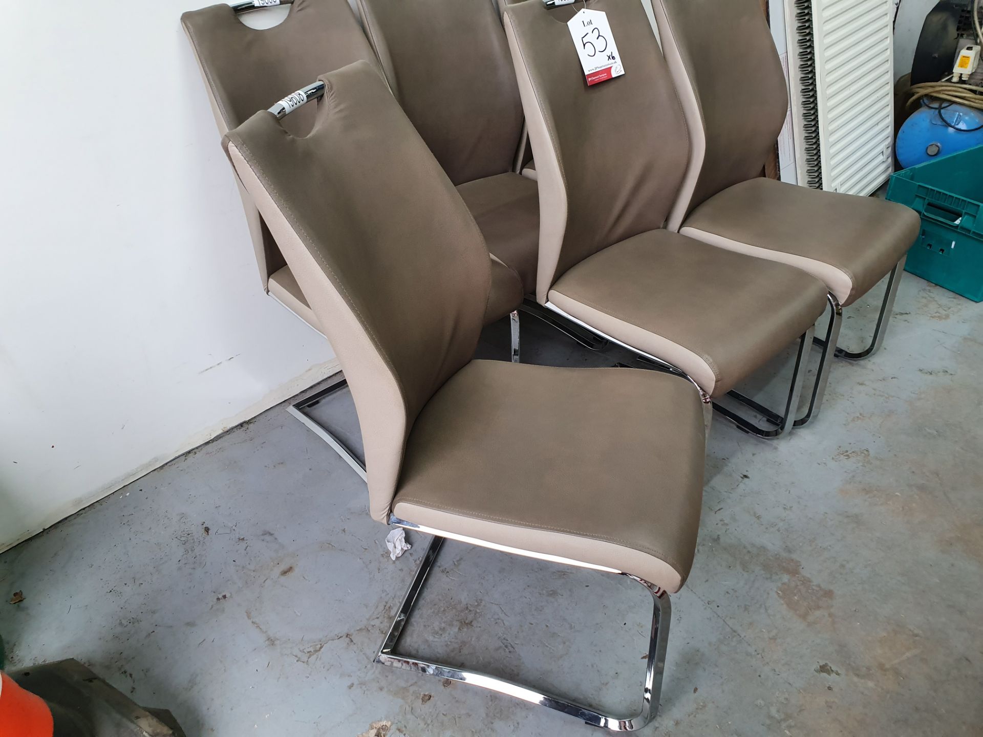 6 x Faux Leather Dining/Meeting Chairs - Image 2 of 2