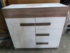 Single Door Wooden Cabinet w/ Drawers