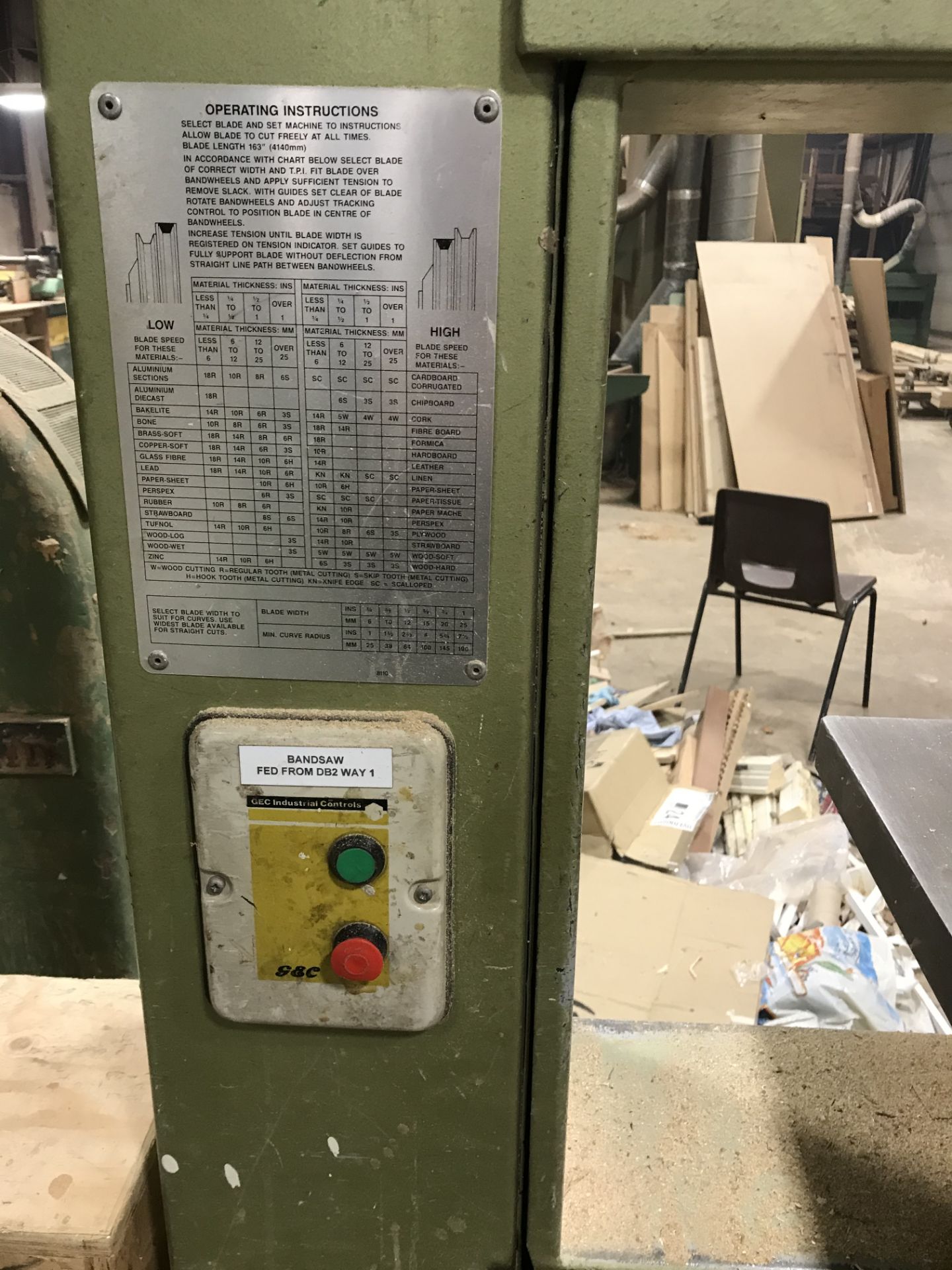 Startrite 502 Vertical Bandsaw | 3 Phase - Image 3 of 5