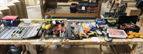 Various Hand Tools | Including Spray Gun | Clamps | Spirit Levels | Socket Sets