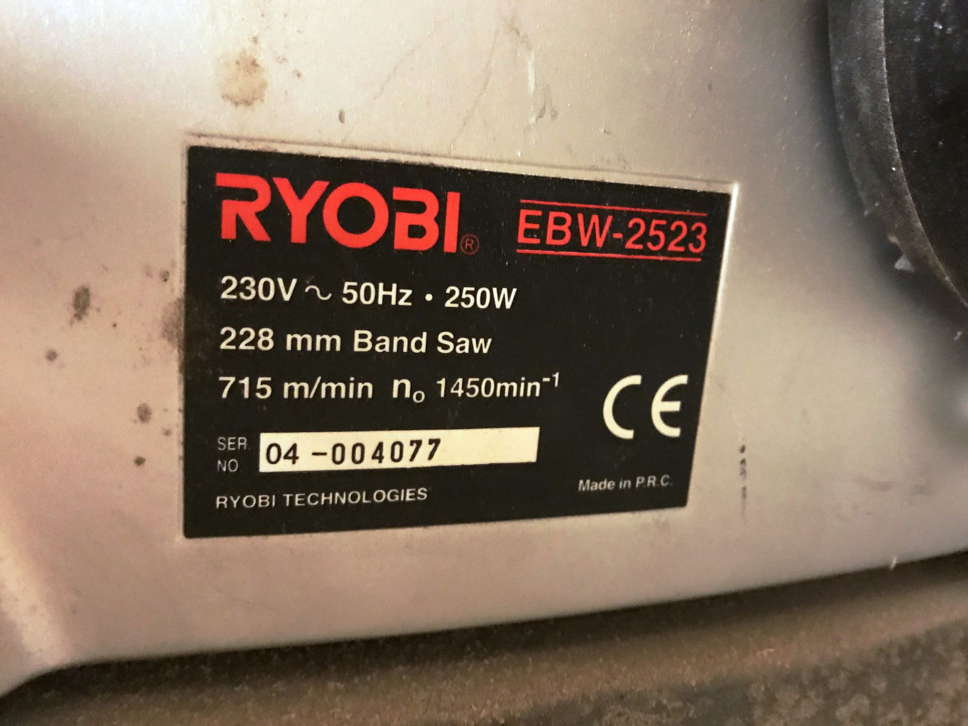 Ryobi EBW 2523 Bench Bandsaw | 230V - Image 3 of 4