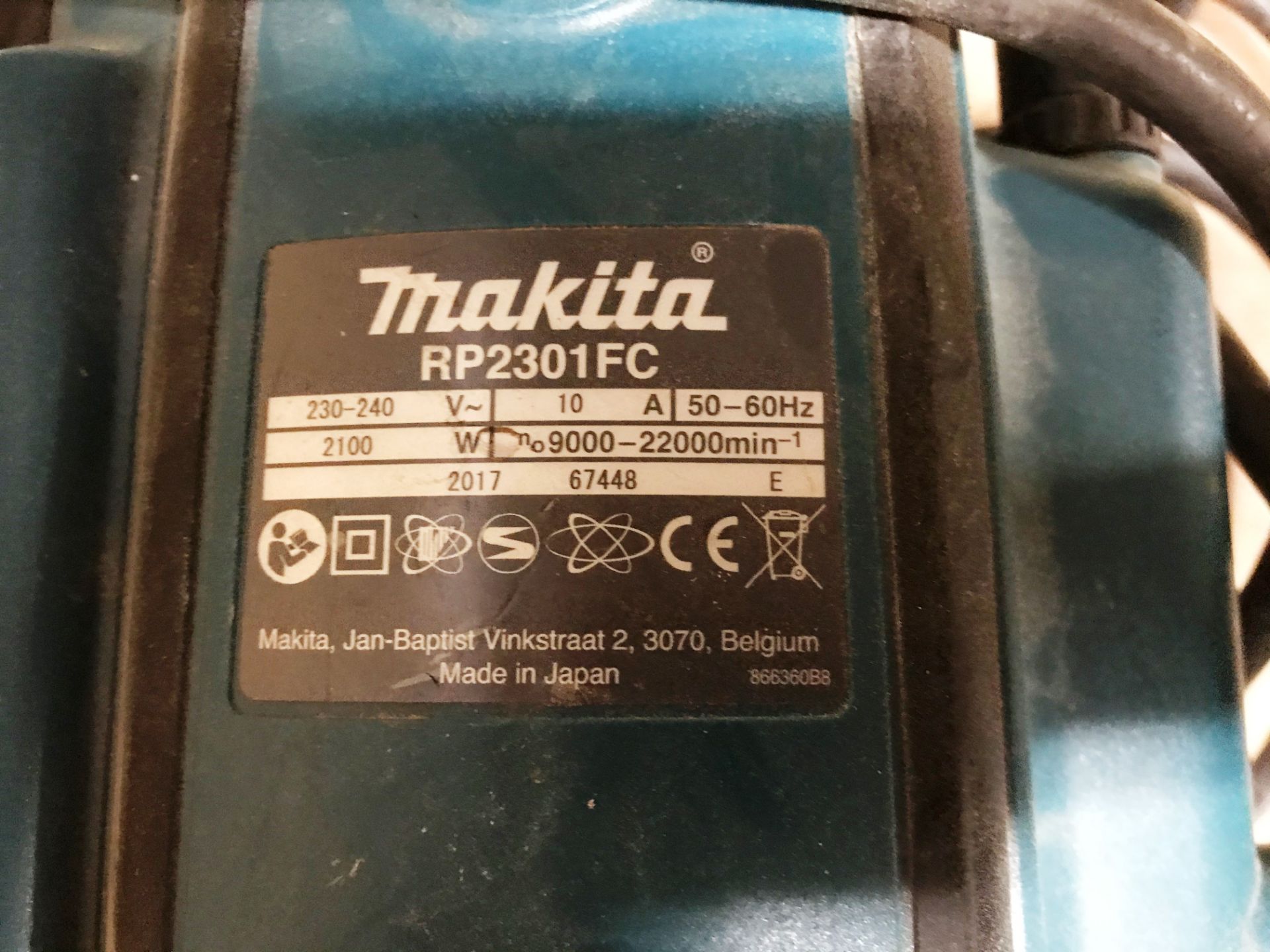 Makita RP2301FC Plunge Router | 240V | YOM: 2017 - Image 3 of 3