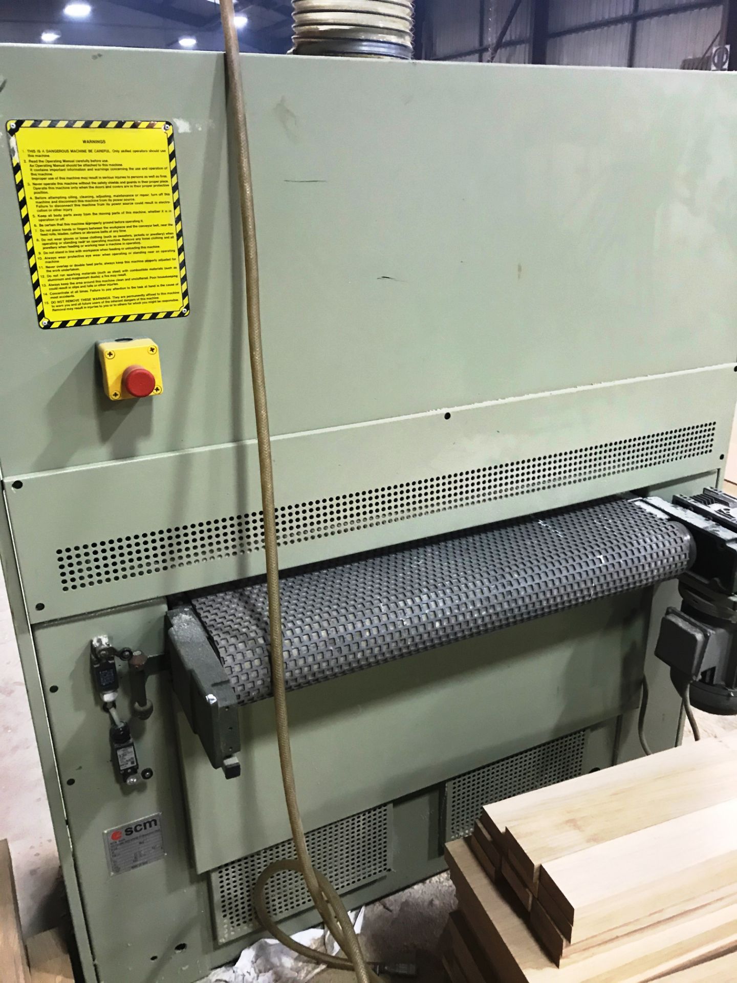 SCM Sandya Uno CS Wide Belt Sander | YOM: 1996 | 3 Phase - Image 5 of 9