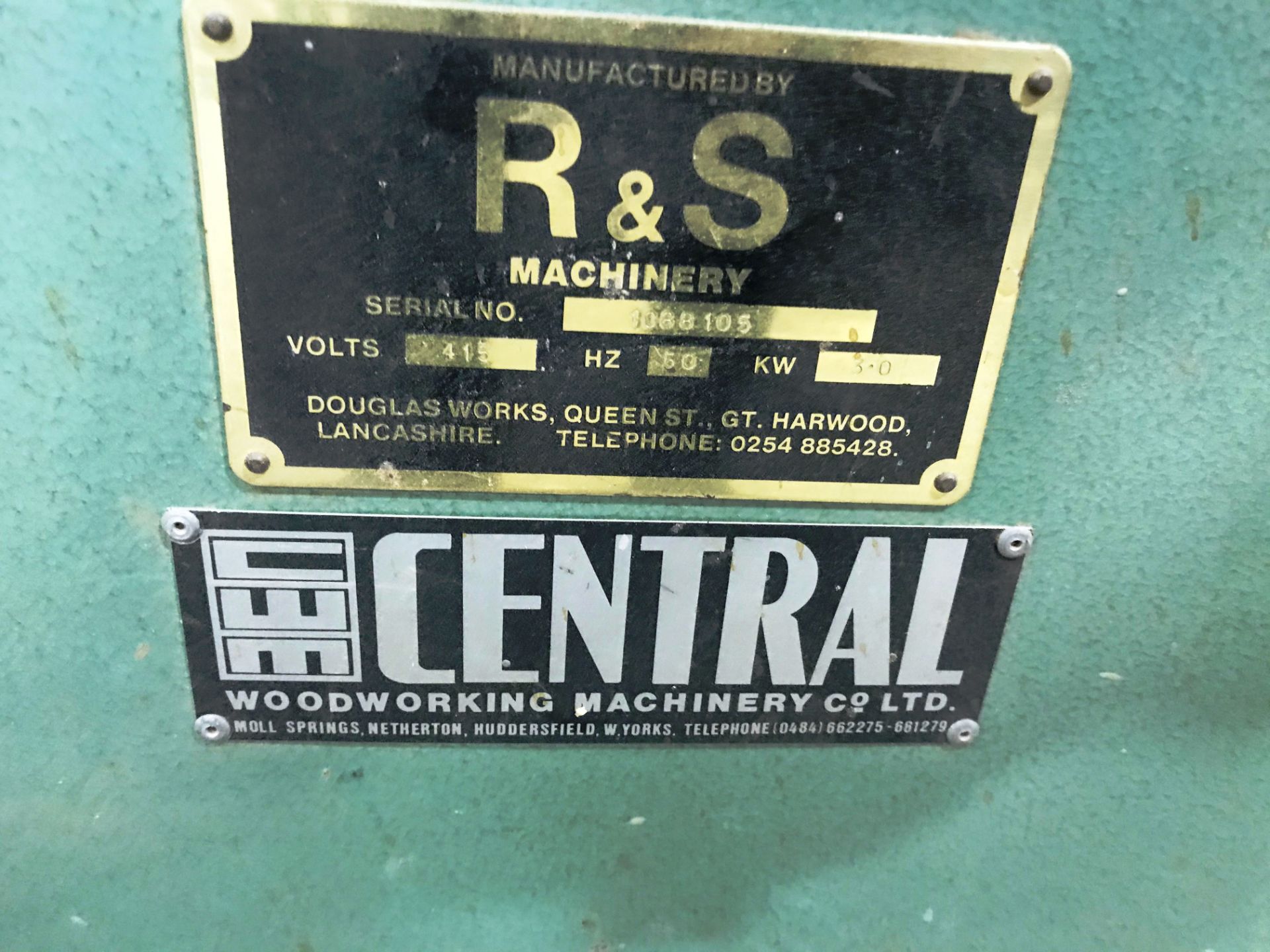 R & S Machinery Frame Tenoner | 3 Phase - Image 3 of 6