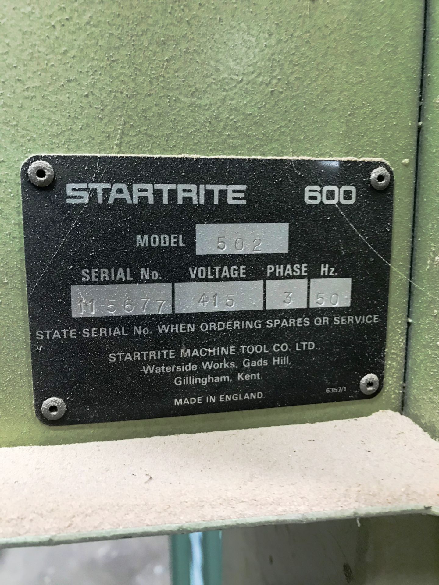 Startrite 502 Vertical Bandsaw | 3 Phase - Image 4 of 5