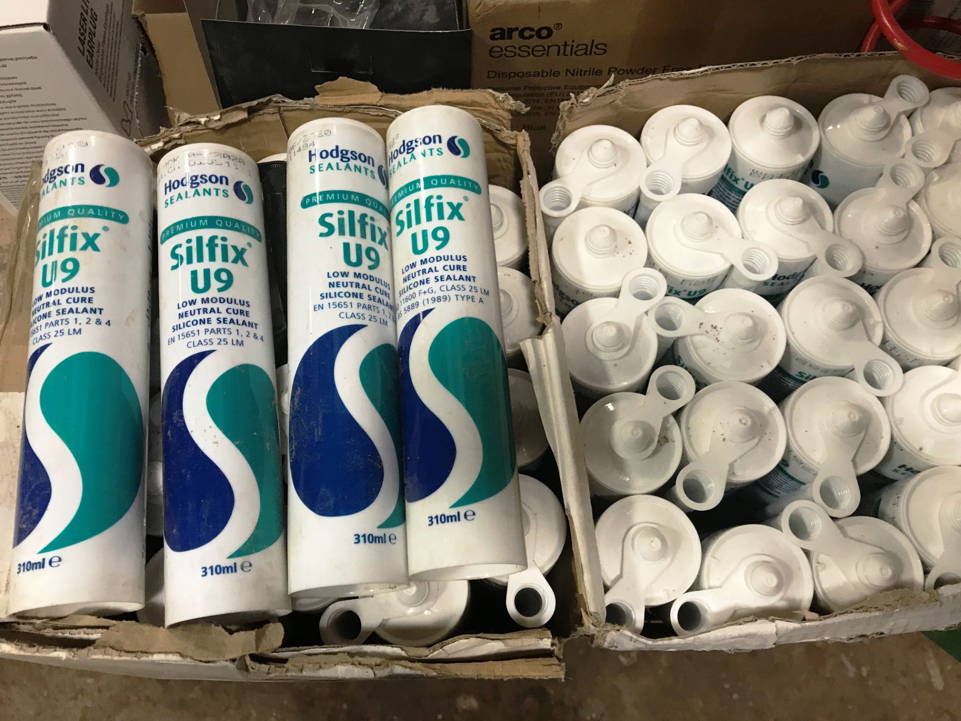 4 x Boxes of Hodgsons Silfix U9 Glazing Silicone - Image 2 of 3