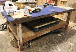 Wooden Workbench | CONTENTS NOT INCLUDED