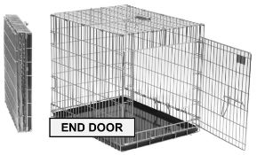 33 x Showman Foldaway Dog Crate with Single End Door 24". Total RRP £1,617