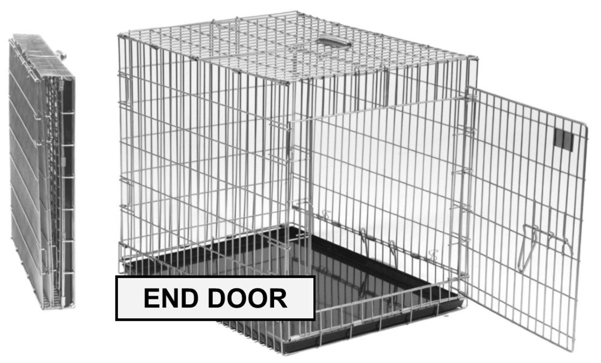 6 x Showman Foldaway Dog Crate with Single End Door 38". Total RRP £552