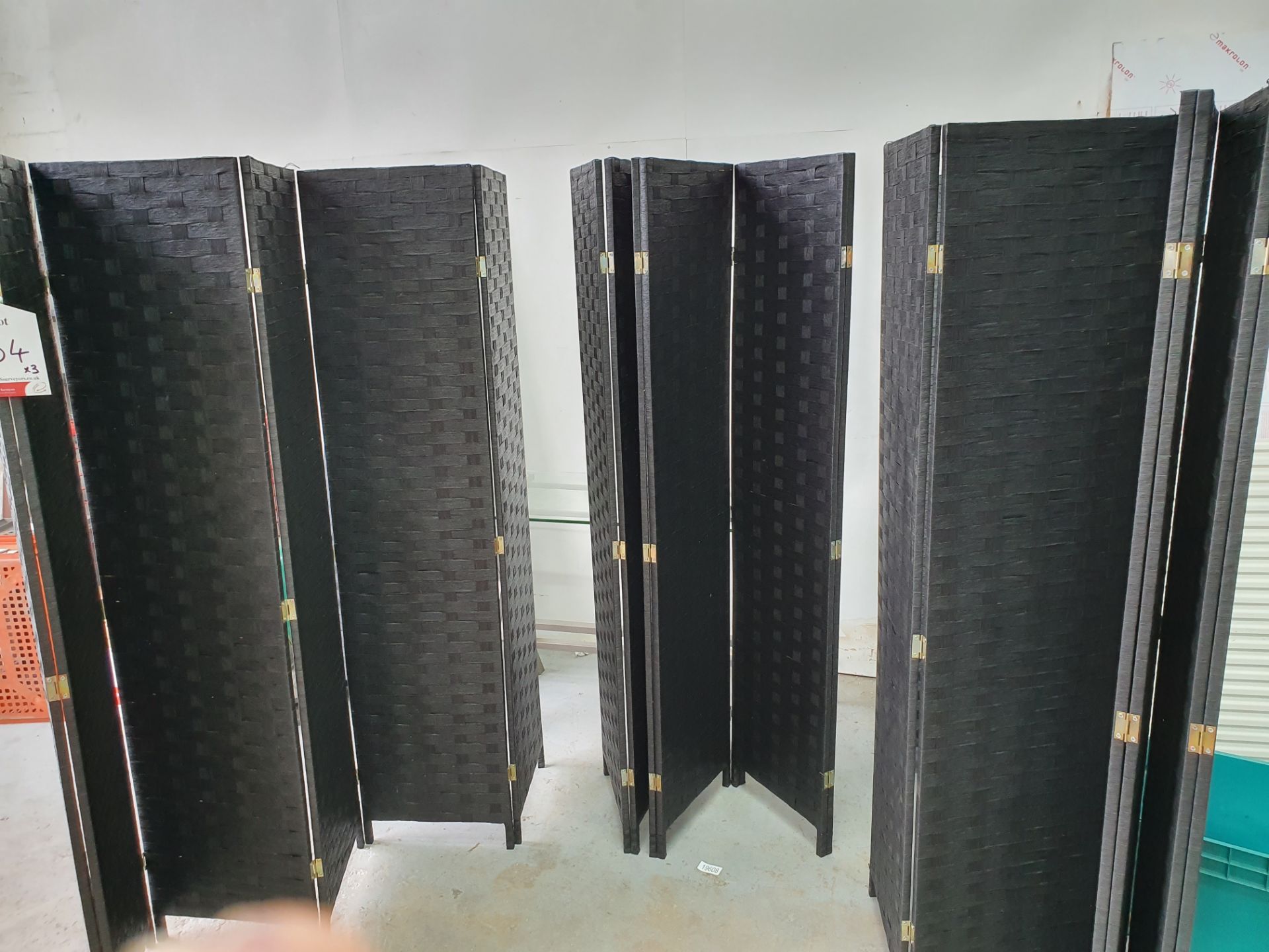3 x Woven Folding Privacy Screens | 170cm x 200cm