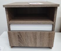 Bedside Cabinet with Cupboard and Shelf